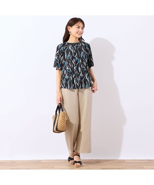 LOBJIE / ロブジェ カットソー | 【洗える・日本製】Callaプリントトップス | 詳細10