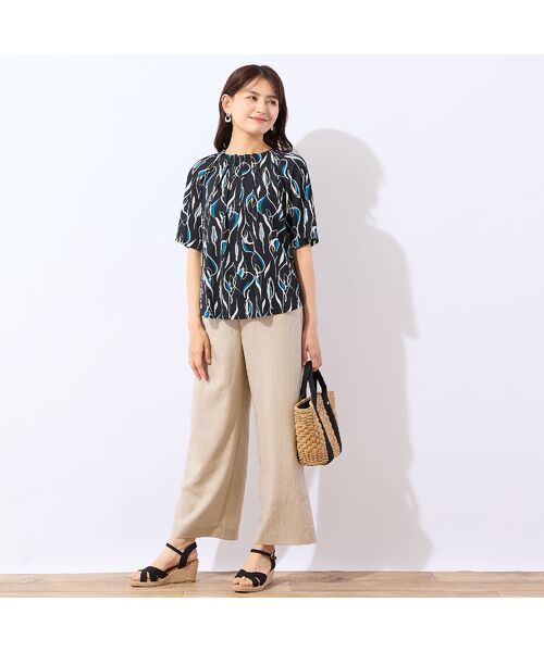 LOBJIE / ロブジェ カットソー | 【洗える・日本製】Callaプリントトップス | 詳細11