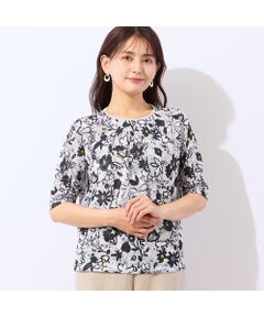 LOBJIE / ロブジェ カットソー | 【洗える・日本製】ポップフラワー柄カットソー