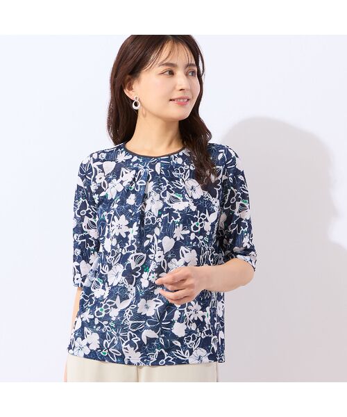 LOBJIE / ロブジェ カットソー | 【洗える・日本製】ポップフラワー柄カットソー | 詳細11