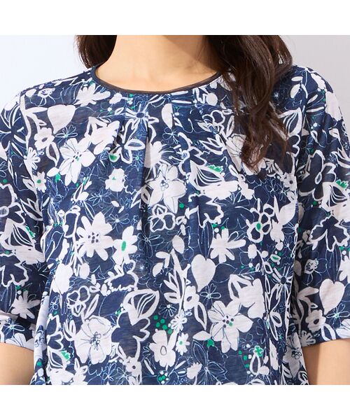 LOBJIE / ロブジェ カットソー | 【洗える・日本製】ポップフラワー柄カットソー | 詳細12