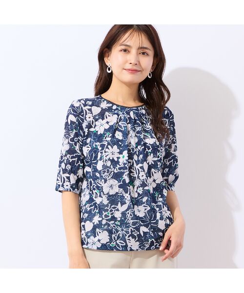 LOBJIE / ロブジェ カットソー | 【洗える・日本製】ポップフラワー柄カットソー | 詳細13