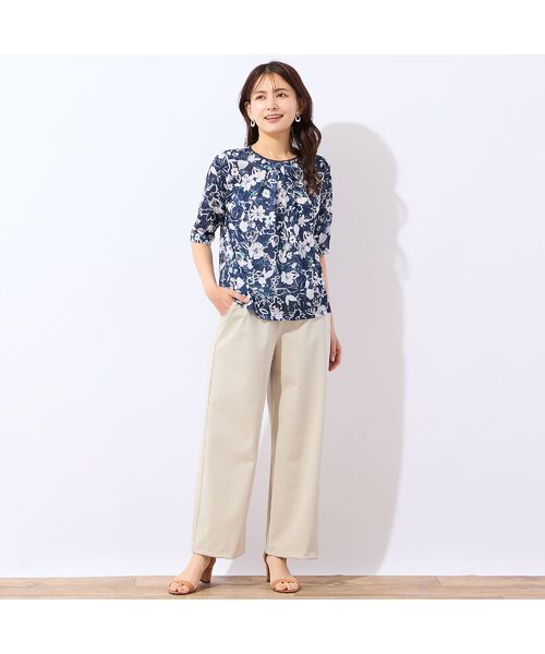 LOBJIE / ロブジェ カットソー | 【洗える・日本製】ポップフラワー柄カットソー | 詳細14