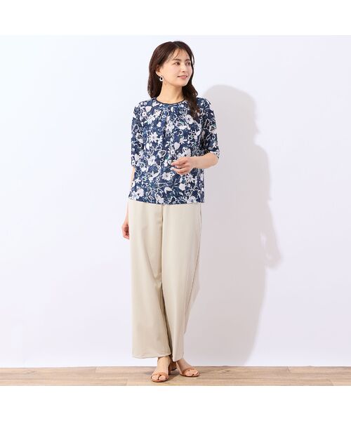 LOBJIE / ロブジェ カットソー | 【洗える・日本製】ポップフラワー柄カットソー | 詳細16