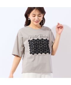 LOBJIE / ロブジェ カットソー | 【洗える】フラワーレースつきTシャツ