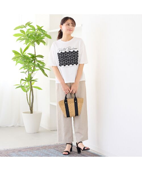 LOBJIE / ロブジェ カットソー | 【洗える】フラワーレースつきTシャツ | 詳細3