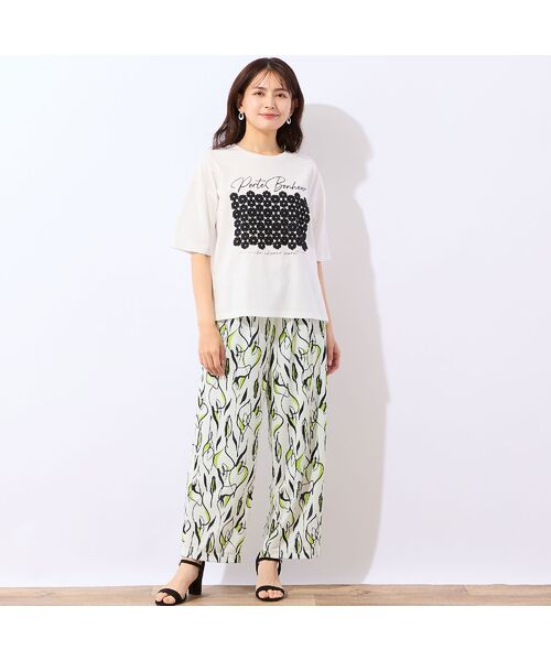 LOBJIE / ロブジェ カットソー | 【洗える】フラワーレースつきTシャツ | 詳細9