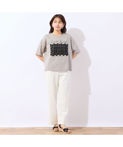 LOBJIE / ロブジェ カットソー | 【洗える】フラワーレースつきTシャツ | 詳細16