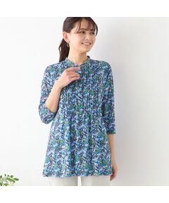 LOBJIE / ロブジェ カットソー | 【洗える】小花柄ピンタックチュニック