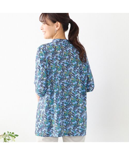 LOBJIE / ロブジェ カットソー | 【洗える】小花柄ピンタックチュニック | 詳細1