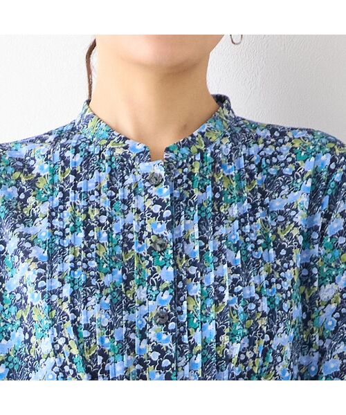 LOBJIE / ロブジェ カットソー | 【洗える】小花柄ピンタックチュニック | 詳細3