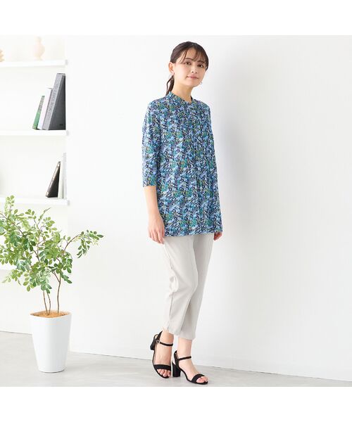 LOBJIE / ロブジェ カットソー | 【洗える】小花柄ピンタックチュニック | 詳細5