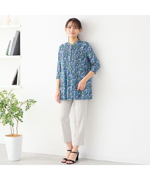 LOBJIE / ロブジェ カットソー | 【洗える】小花柄ピンタックチュニック | 詳細6