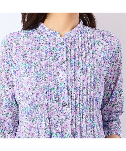 LOBJIE / ロブジェ カットソー | 【洗える】小花柄ピンタックチュニック | 詳細10