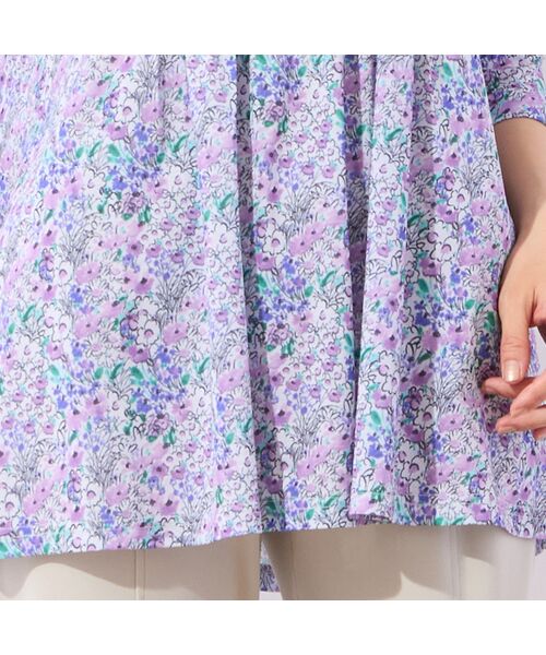 LOBJIE / ロブジェ カットソー | 【洗える】小花柄ピンタックチュニック | 詳細11