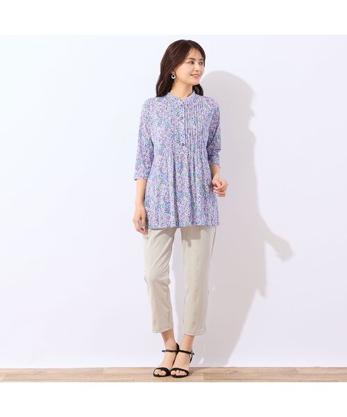 LOBJIE / ロブジェ カットソー | 【洗える】小花柄ピンタックチュニック | 詳細13