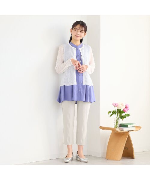 LOBJIE / ロブジェ カーディガン・ボレロ | 透かし柄ニットカーディガン | 詳細4