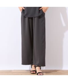 LOBJIE / ロブジェ その他パンツ | 【接触冷感・洗える・セットアップ可】ウエストリボンワイドパンツ