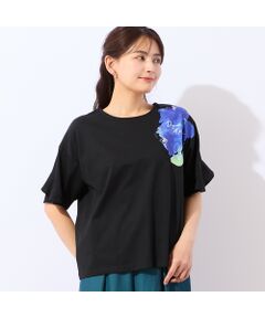 LOBJIE / ロブジェ カットソー | 【洗える・綿100%】フリルスリーブTシャツ