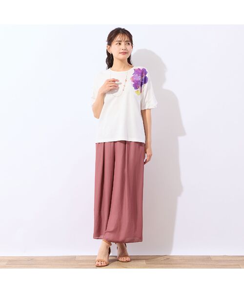 LOBJIE / ロブジェ カットソー | 【洗える・綿100%】フリルスリーブTシャツ | 詳細6