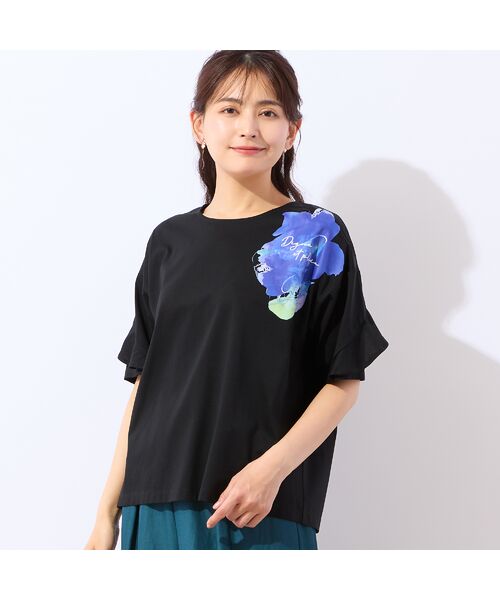 LOBJIE / ロブジェ カットソー | 【洗える・綿100%】フリルスリーブTシャツ | 詳細7