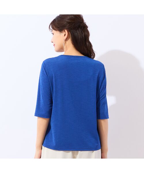LOBJIE / ロブジェ カットソー | 【洗える・日本製】襟ぐり刺繍Tシャツ | 詳細10