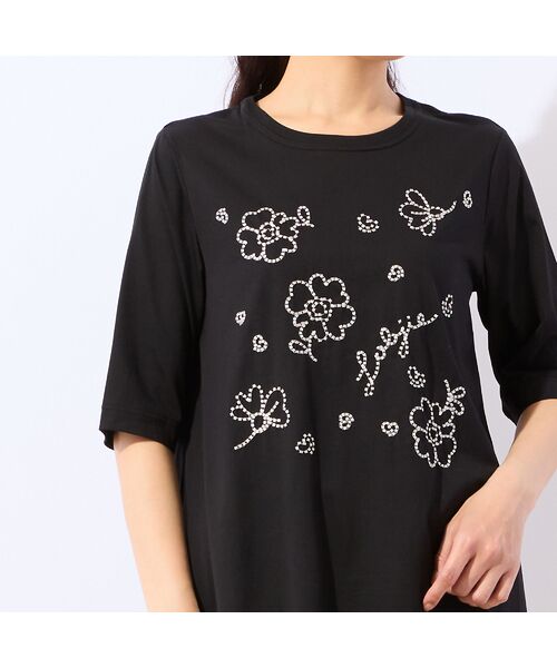 LOBJIE / ロブジェ カットソー | 【洗える・綿100%】花刺繍AラインTシャツ | 詳細8