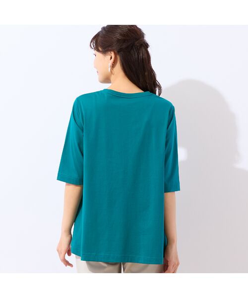 LOBJIE / ロブジェ カットソー | 【洗える・綿100%】花刺繍AラインTシャツ | 詳細11