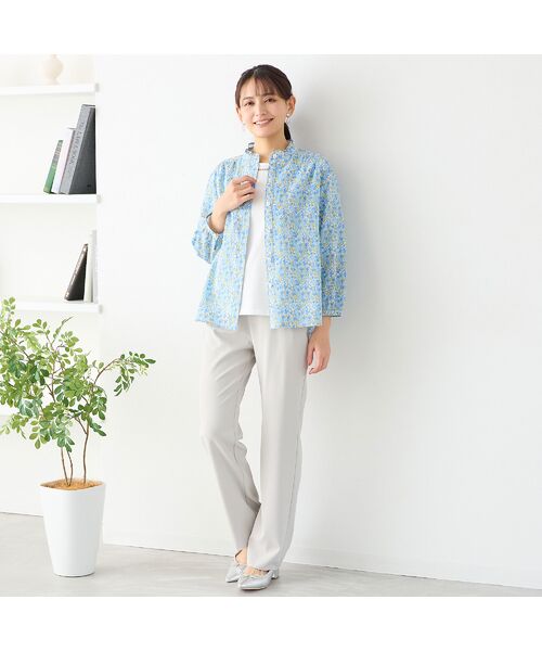 LOBJIE / ロブジェ カットソー | 【洗える・綿100%・日本製】ハシゴ刺繍コットンTシャツ | 詳細7