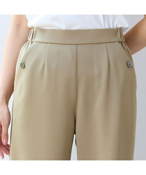LOBJIE / ロブジェ その他パンツ | 【洗える・セットアップ可・S~LLサイズ】ニットジョーゼットイージーパンツ | 詳細4