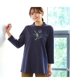 LOBJIE / ロブジェ カットソー | 【洗える】エッフェル塔刺繍カットソー