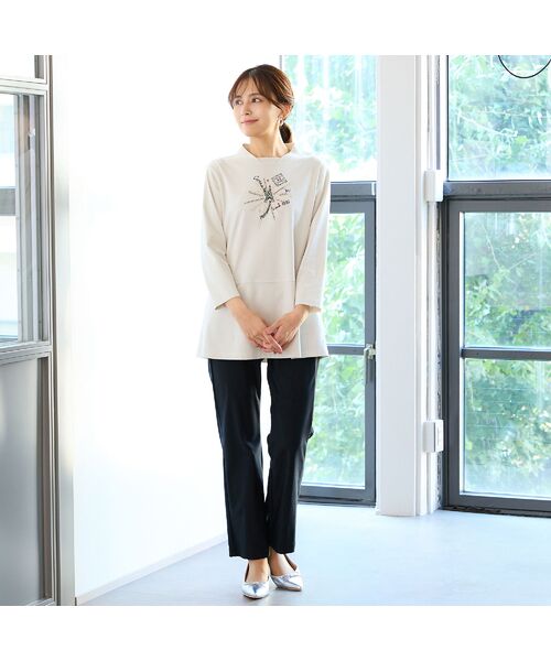 LOBJIE / ロブジェ カットソー | 【洗える】エッフェル塔刺繍カットソー | 詳細3