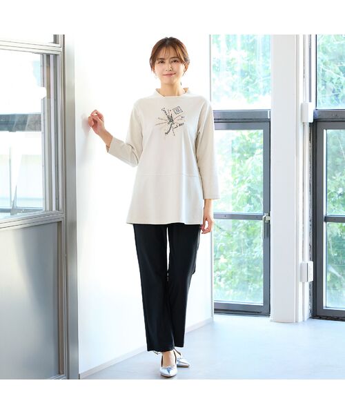 LOBJIE / ロブジェ カットソー | 【洗える】エッフェル塔刺繍カットソー | 詳細5