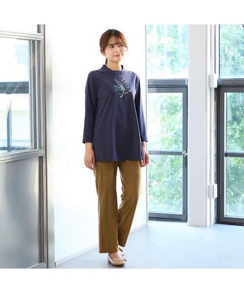 LOBJIE / ロブジェ カットソー | 【洗える】エッフェル塔刺繍カットソー | 詳細9