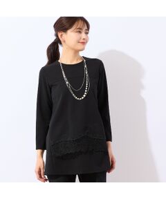 LOBJIE / ロブジェ カットソー | 【洗える】フラワーレース刺繍チュニック