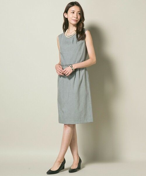 セール 洗えるセットアップ C トリアセシャーク ワンピース ミニ丈 ひざ丈ワンピース L Size Onward 大きいサイズ エルサイズオンワード ファッション通販 タカシマヤファッションスクエア