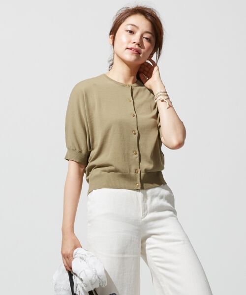 セール 洗える ドライタッチ アイスコットン ドルマンカーディガン カーディガン ボレロ L Size Onward 大きいサイズ エルサイズオンワード ファッション通販 タカシマヤファッションスクエア