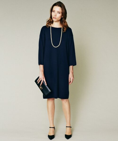 セール ミラノリブ ワンピース ミニ丈 ひざ丈ワンピース L Size Onward 大きいサイズ エルサイズオンワード ファッション通販 タカシマヤファッションスクエア