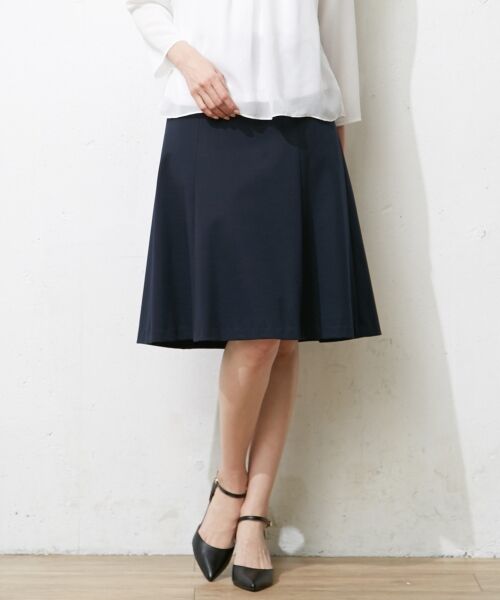 セール 洗える 60 リヨセル綿stポンチ フレアスカート ミニ ひざ丈スカート L Size Onward 大きいサイズ エルサイズオンワード ファッション通販 タカシマヤファッションスクエア