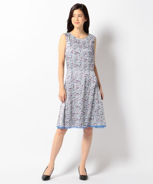 セール リバティオパールプリント ワンピース マルチmix ミニ丈 ひざ丈ワンピース L Size Onward 大きいサイズ エルサイズオンワード ファッション通販 タカシマヤファッションスクエア