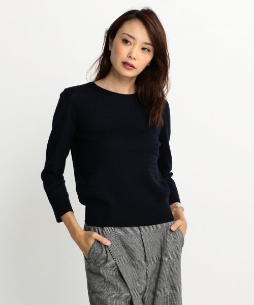 【洗える！】KNIT BASIC クルーネックニット