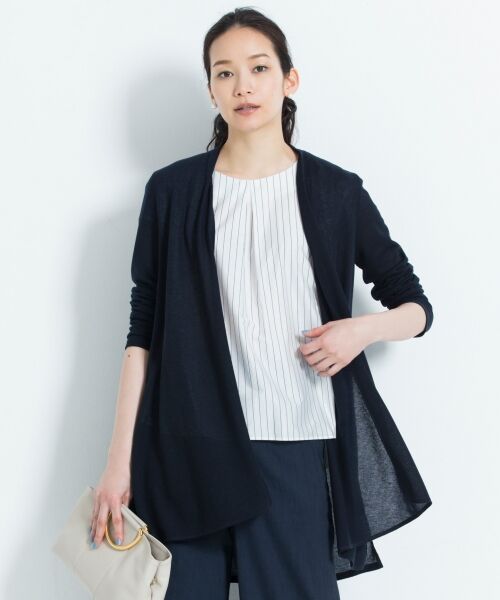 セール 秋まで使える ラメパルサー ロング丈カーディガン 検索番号h49 カーディガン ボレロ L Size Onward 大きいサイズ エルサイズオンワード ファッション通販 タカシマヤファッションスクエア