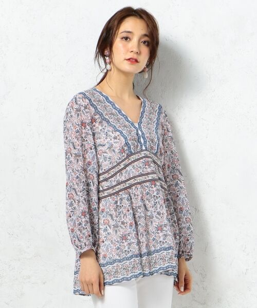 TOILE de JOUY PRINT ブラウス