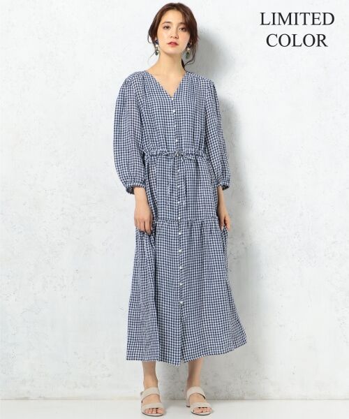 セール】 【一部店舗限定カラーあり】LIBECO LINEN ワンピース （ミニ