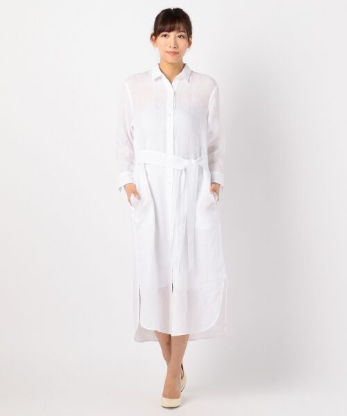 ★【2018夏の一部店舗限定】LIBECO LINEN シャツワンピース