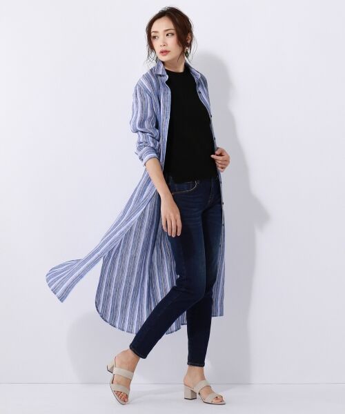 ★【2018夏の一部店舗限定】LIBECO LINEN シャツワンピース