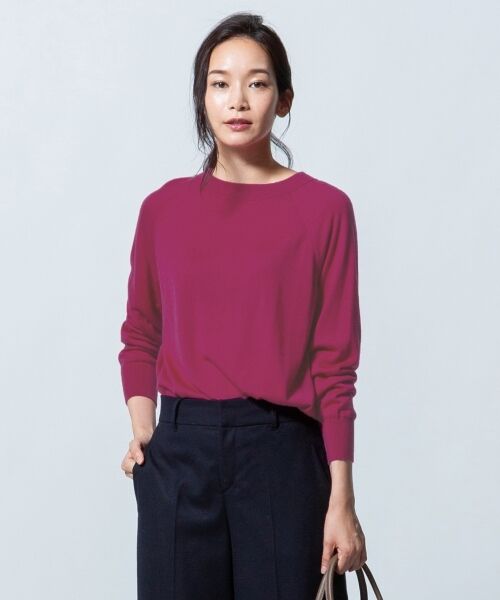 【2018秋の限定カラー】CASHMERE SILK ボートネック ニット