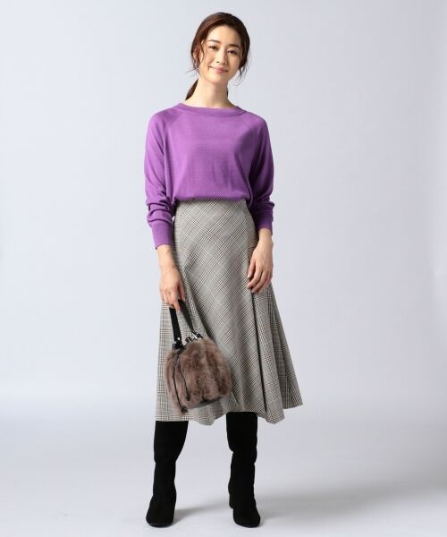 セール】 【2018秋の限定カラー】CASHMERE SILK ボートネック ニット