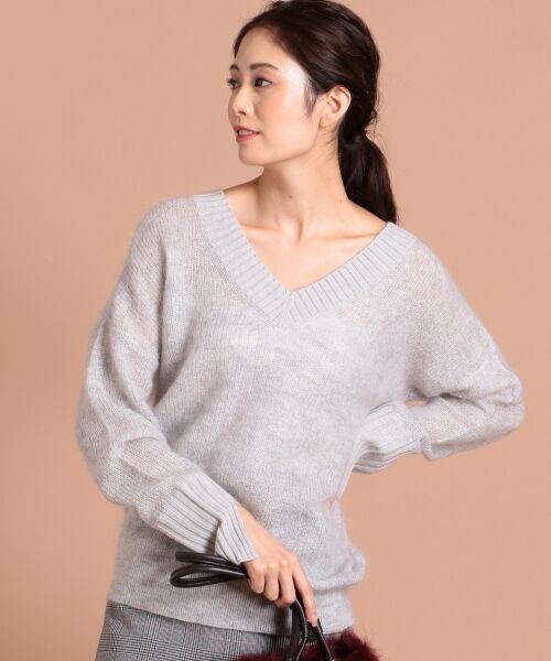 セール】 Light Silk Mohair ニット （ニット・セーター）｜L size