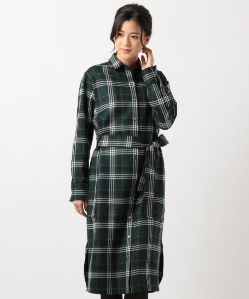 LOCHCARRON TARTAN CHECK CLEAR チェック シャツワンピース